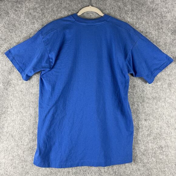 VTG The Disney Store Frankfurt T-Shirt Mens Large Blue Mickey Ireland Made 90s - Picture 8 of 12